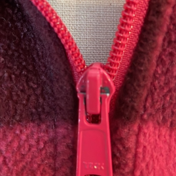 Columbia Fleece Vest SZ M Pink Flannel Full Zip Soft and Warm Women - Picture 10 of 14